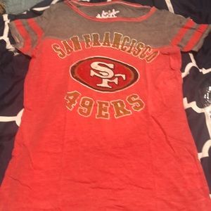 San Francisco 49ers women (vintage look) s red T-shirt new NWOT